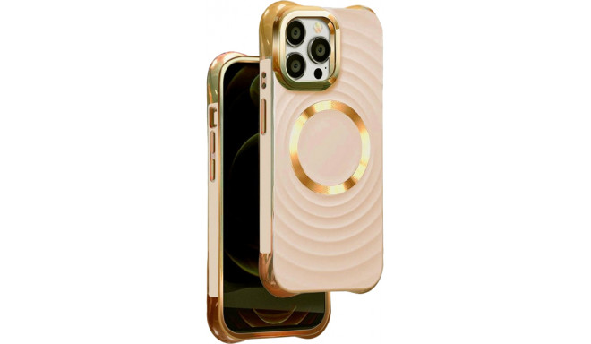 TelForceOne kaitseümbris Circle Glam Mag Apple iPhone 13 Pro, roosa