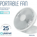 Platinet ventilaator akuga 2400mAh (46053)