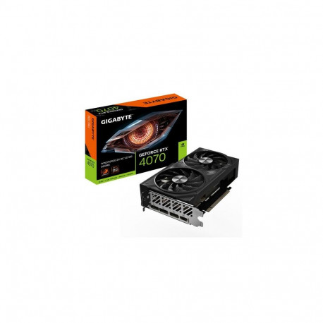 GIGABYTE GeForce RTX 4070 WINDFORCE 2X OC V2 12G Graphics Card - 12GB GDDR6, 192bit, PCI-E 4.0, 2490