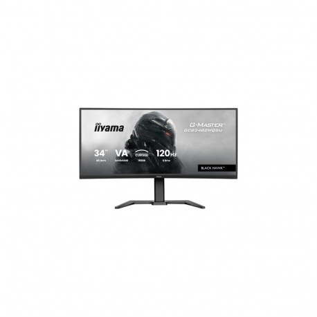 iiyama GCB3482WQSU-B1 computer monitor 86.4 cm (34") 3440 x 1440 pixels UltraWide Quad HD LED B