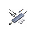 Baseus UltraJoy 6-Port Wired USB 3.2 Gen 1 (3.1 Gen 1) Type-C Grey