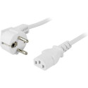 Deltaco DEL-111V power cable White 5 m CEE7/7 IEC C13