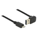 DeLOCK 1m, USB 2.0-A - USB 2.0 micro-B USB cable USB A Micro-USB B Black
