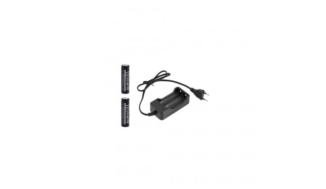 LC5 charger set with 2 batteries 18650 6000mAh.