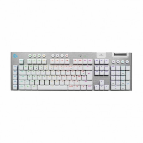 Juhtmevaba Klaviatuur Logitech G915 X Valge AZERTY