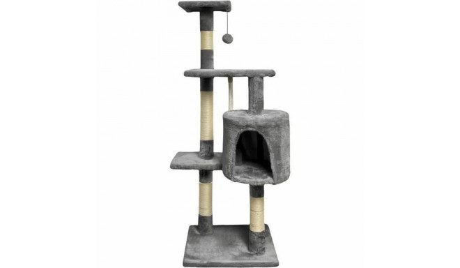 Scratching Post for Cats Paloma Dark Grey Polyester Plush Wood (1 Unit)