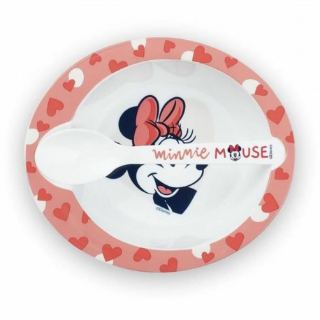 Nõude Komplekt ThermoBaby Minnie Microwave Meal Set Bowl + Spoon