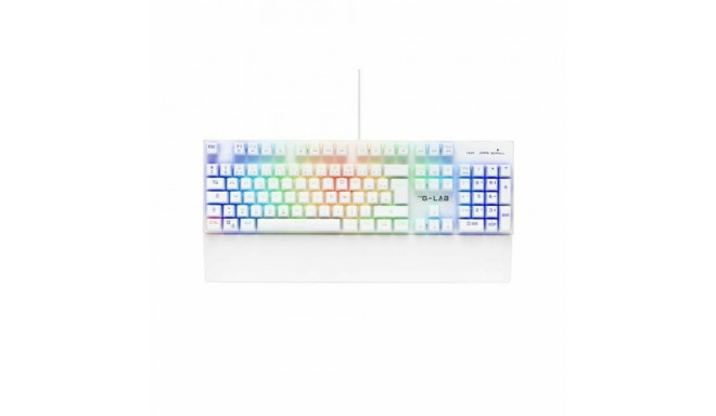 Mehaaniline klaviatuur The G-Lab KEYZ RUBIDIUM Valge Azerty Prantsuse
