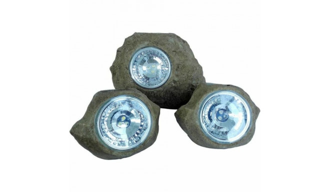 Solar lamp Lumisky ROCKY BROWN Grey (3 Units) (3 Pieces)