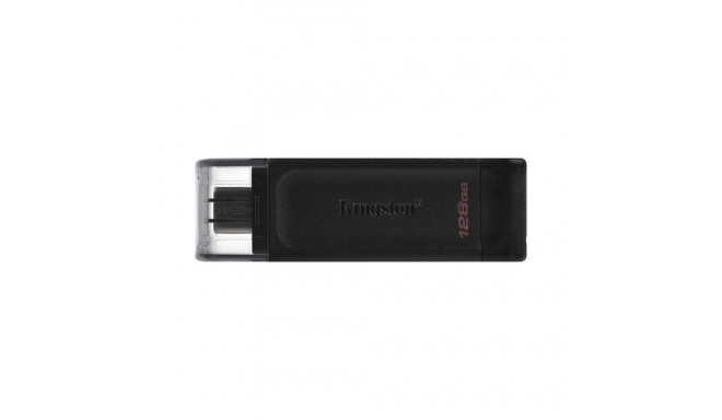 Mälupulk DataTraveler 70, 128GB, USB-C 3.2, must, Kingston