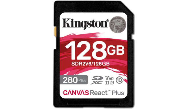 "CARD Card 128GB Kingston XC React+ 280R/100W Reader retail retail"