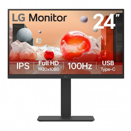 "60,4cm/23,8"" (1920x1080) LG 24BA650-B 16:9 FHD IPS 5ms 100Hz HDMI DP USB-C Speaker Pivot Black"