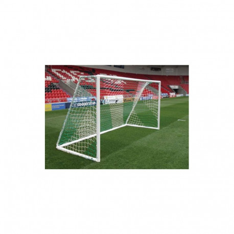 Domeks jalgpallivõrk 7,5x2,5m sügavus 2m PE 4, valge