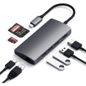 USB jagaja Satechi Multi-Port Adapter 4K Gigabit Ethernet V2, hall