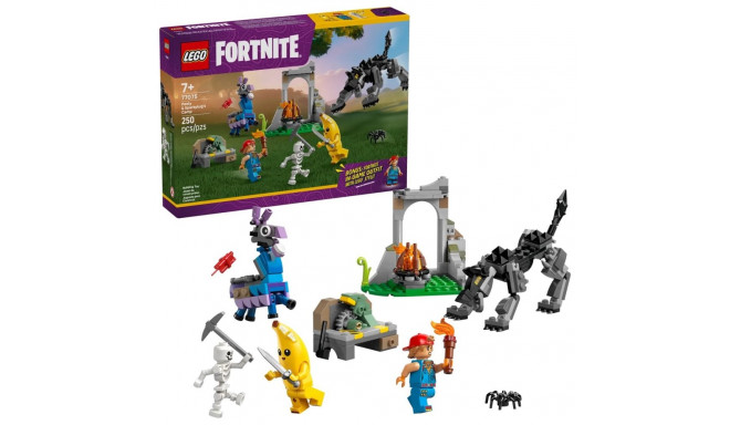 LEGO FORTNITE 77075 Peely ja Sparkplugi laager