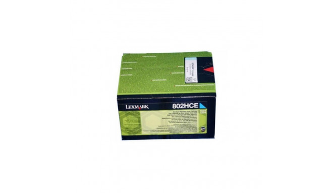 Lexmark 80C2HCE originaal tsüaan toonerkassett 1 tk