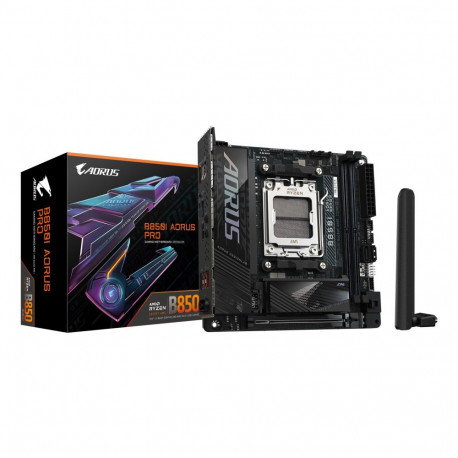 GIGABYTE B850I AORUS PRO emaplaat - AMD Ryzen 9000 seeria protsessorid, 8+2+1 faasi digitaalne VRM, 