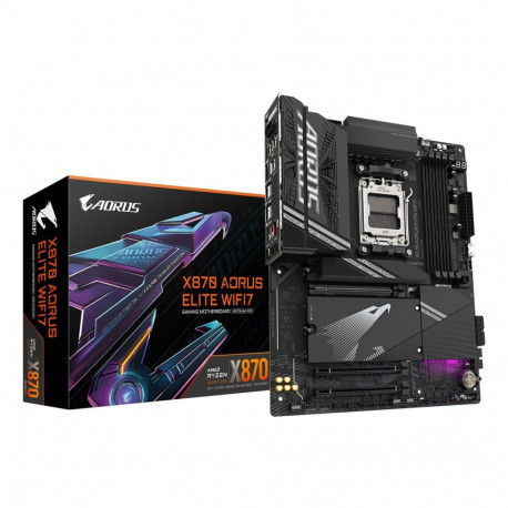 Gigabyte X870 Aorus Elite WiFi7 emaplaat - toetab AMD Ryzen 9000 protsessoreid, 16+2+2 faasi VRM, ku