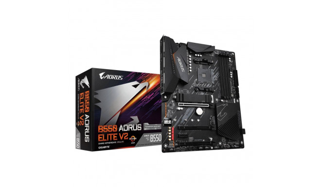 GIGABYTE B550 AORUS ELITE V2 Motherboard - AMD Ryzen 5000 CPUs, 12+2 Phases VRM, up to 4733MHz DDR4,