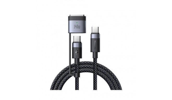 2-in-1 USB-C to USB-C + Magsafe 3 cable Mcdodo CA-0140, 2m (black)
