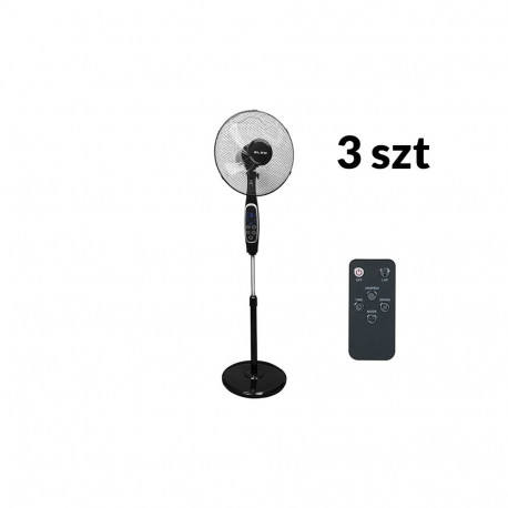 44-078# põrandaventilaator 16" 60W LCD kaugjuhtimispuldiga (3 tk)