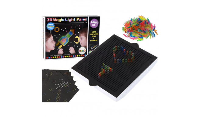 Magiczna Tablica Układanka 3D 276 Elementów Podświetlana