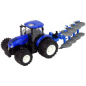 Traktor 1:24 metallist ader sinine