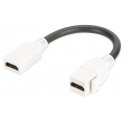 Keystone Module HDMI F/F white 16cm