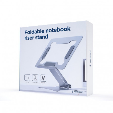Laptop Stand - Gembird Nbs-d1-03, 39.6 Cm Silver