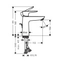 HG TALIS E 110 BASIN MIXER BBC