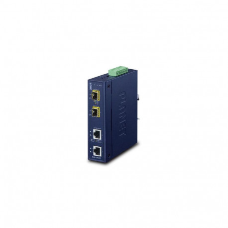 PLANET IP30 Industrial 2-port network media converter Blue