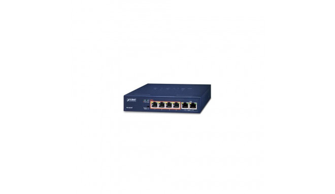 PLANET FSD-604HP network switch Unmanaged Fast Ethernet (10/100) Power over Ethernet (PoE) Blue