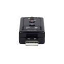 Manhattan USB-A Sound Adapter, USB-A to 3.5mm Mic-in and Audio-Out ports, 480 Mbps (USB 2.0), 7.1-Ch