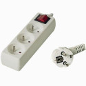 PremiumCord PP3K-07 power extension 7 m 3 AC outlet(s) White