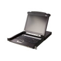 ATEN 8-Port KVM PS/2+USB, OSD, rack, 17" Slideaway LCD