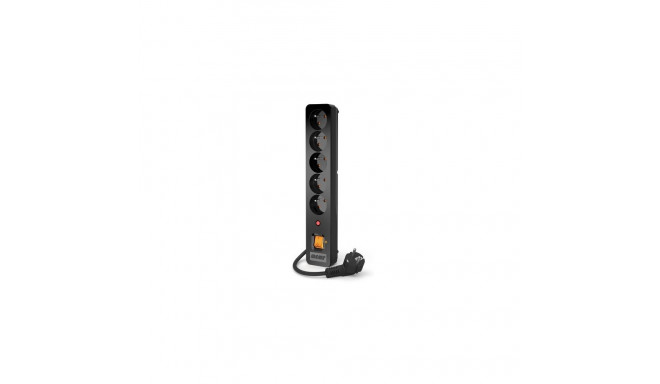 SURGE PROTECTOR ACAR X5 3M 5X FRENCH OUTLETS BLACK