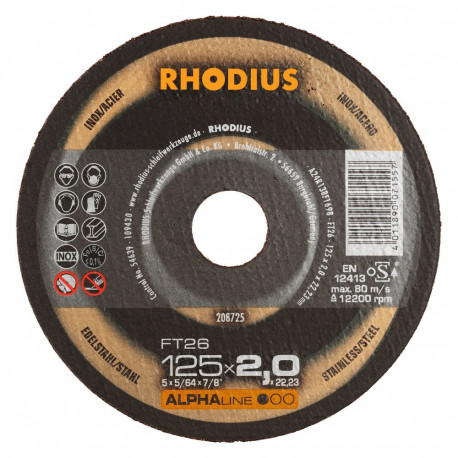 Cutting disc Rhodius FT26 180x2x22.23 mm