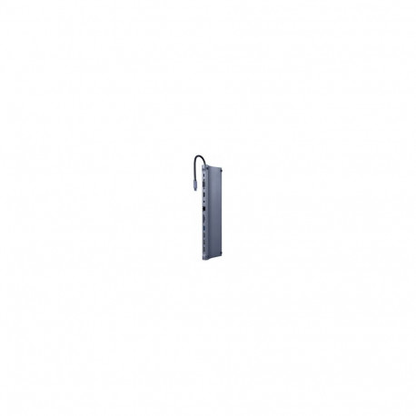 Gembird A-CM-COMBO11-01 Type-C (HDMI + VGA + PD + card reader + LAN + 3.5 mm audio)