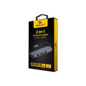 Gembird A-CM-COMBO2-01 USB Type-C 2-ühes mitme pordiga adapter (jaotur + HDMI)