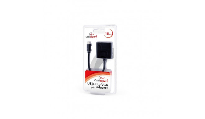 Gembird USB-C to VGA adapter black