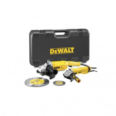 DEWALT.ANGLE GRINDER SET 230+125mm (DWE492+DWE4207) +DISCS DT3711, DT3731 CASE