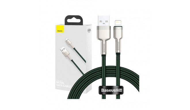 USB cable for Lightning Baseus Cafule, 2.4A, 1m (green)