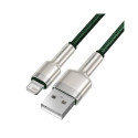 USB cable for Lightning Baseus Cafule, 2.4A, 1m (green)