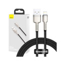 USB cable for Lightning Baseus Cafule, 2.4A, 1m (black)