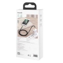 USB cable for Lightning Baseus Cafule, 2.4A, 1m (black)