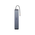 Hub 12w1 Baseus EliteJoy Gen2 series USB-C do 2xHDMI+ 3xUSB 3.0+ PD+ DP+ SD/TF+ RJ45+Type-C+ 3.5mm (