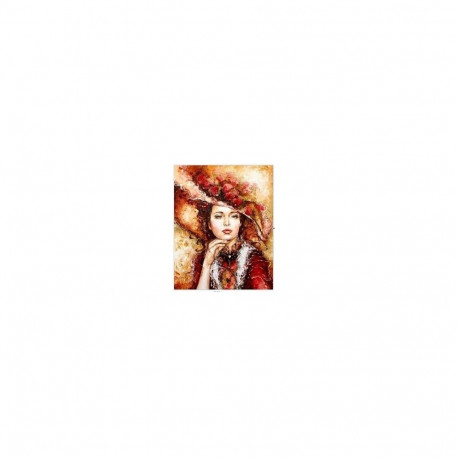 Diamond Mosaic - Woman in a Hat