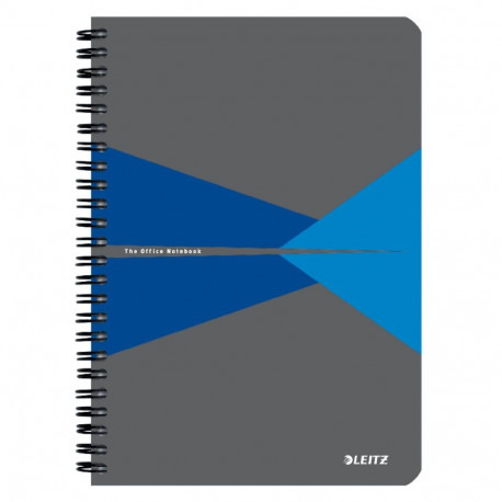 Kaustik A5 joon, Leitz Office, 90 lehte, PP kaaned, spiraalköide, sinine