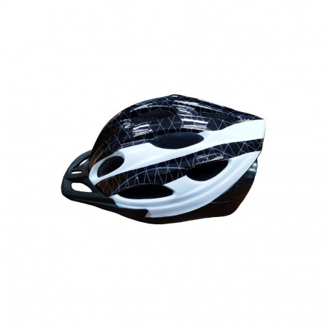 BICYCLE HELMET BLACK-WHITE SIZE M