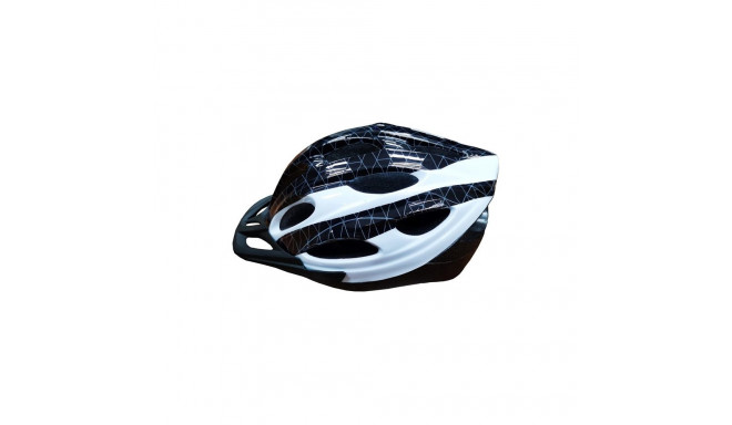 BICYCLE HELMET BLACK-WHITE SIZE M